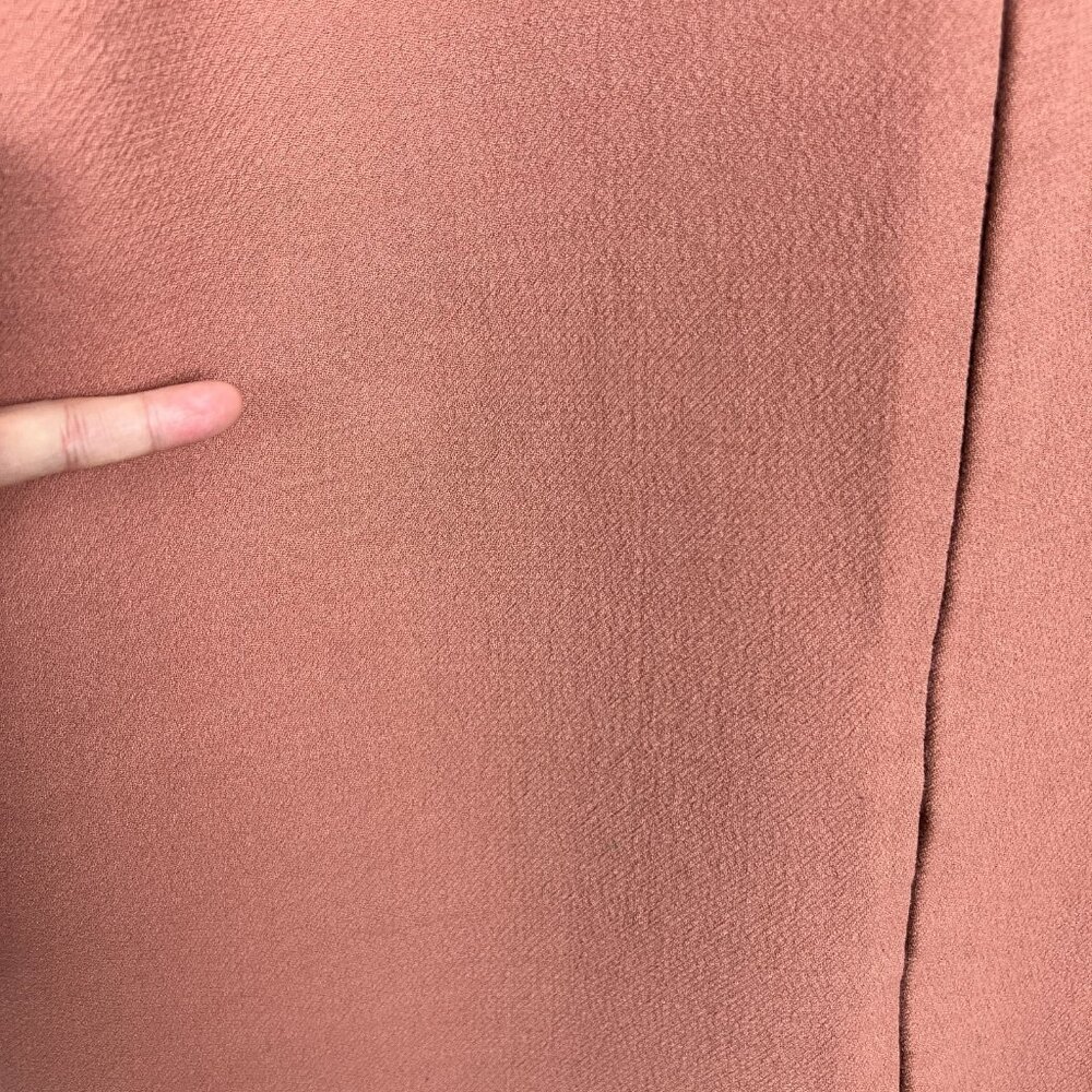 J.‎ Crew Double Cloth Collarless Coat Jacket Womens 14 Mauve Wool Preppy Italy - Picture 5 of 16